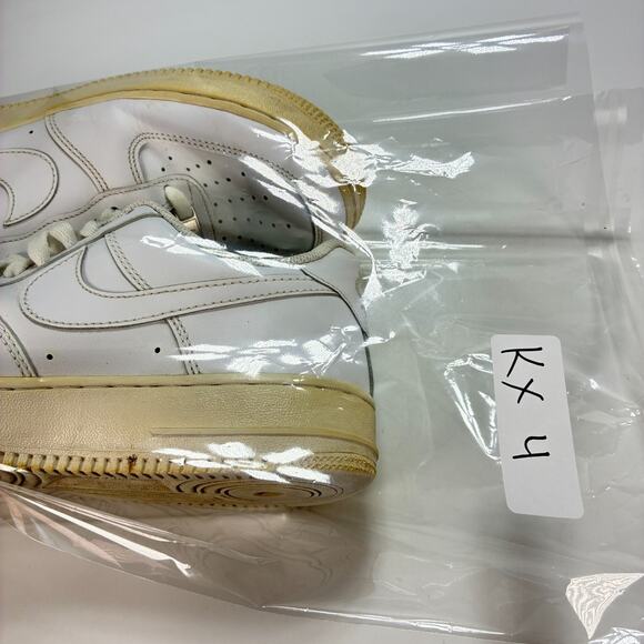 Nike Air Force 1 Low White Leather Basketball Shoes DD8959-100 Women's Size 9 - Picture 10 of 10